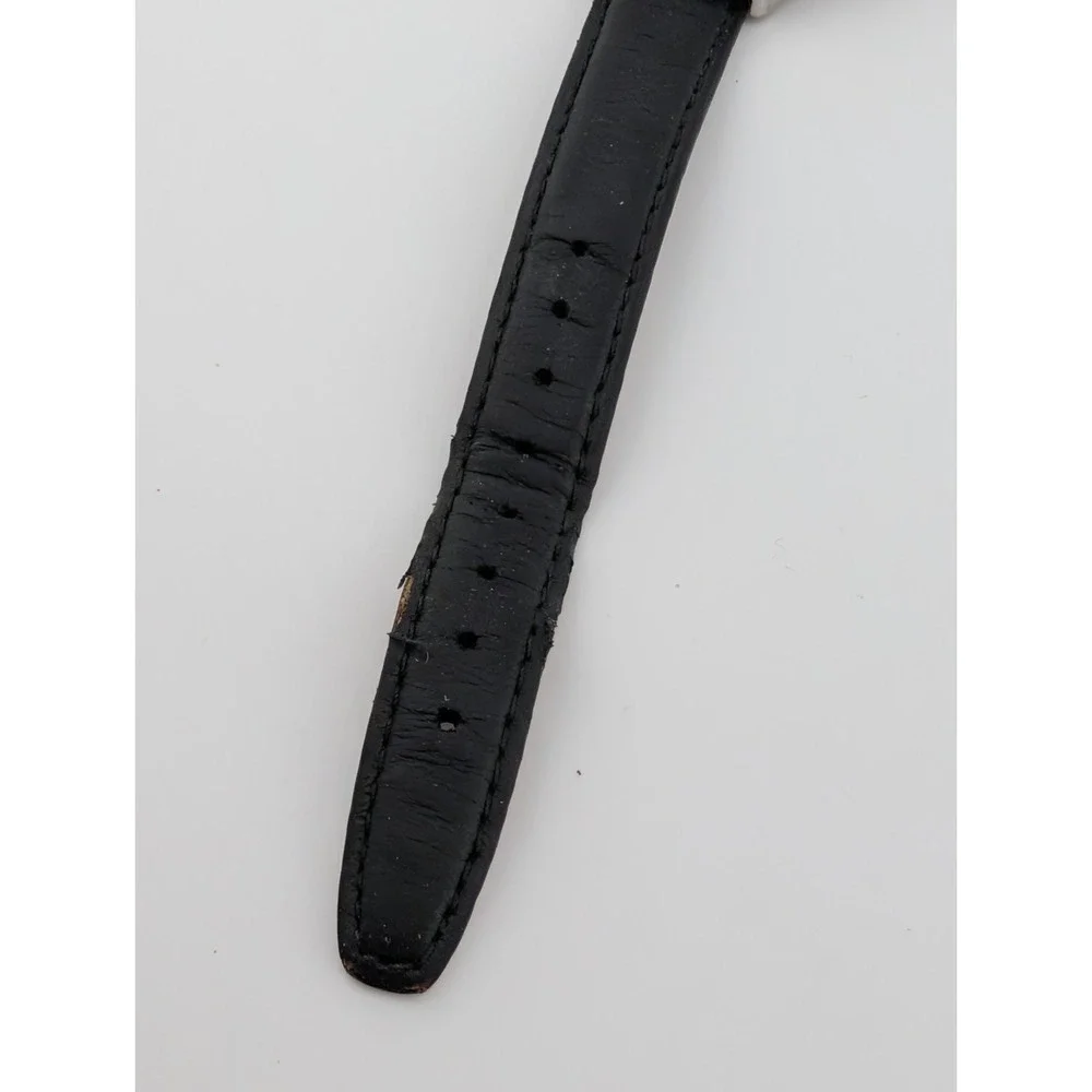 Arnette Watch‎ Womens 33mm Case 100M WR Black Leather Band- New Battery